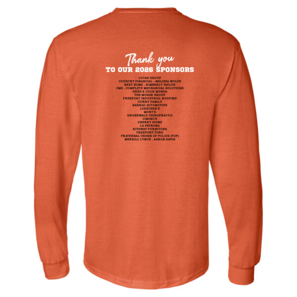 Freeport Dance 2026 Logo 1 with Sponsors - DryBlend® 50/50 Long Sleeve T-Shirt Thumbnail