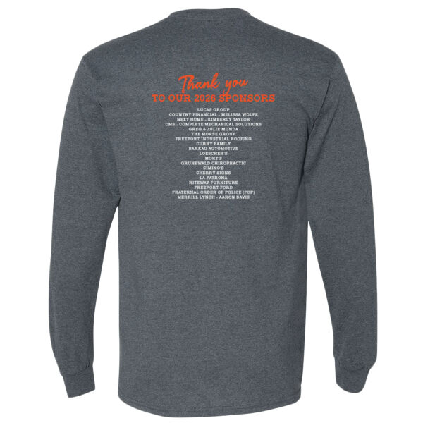 Freeport Dance 2026 Logo 2 with Sponsors - DryBlend® 50/50 Long Sleeve T-Shirt Thumbnail