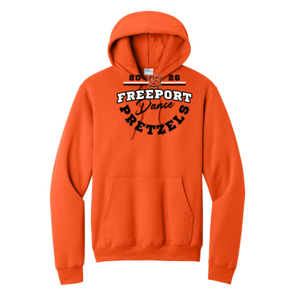 Freeport Dance 2026 Logo 3 with Sponsors - Core Fleece Pullover Hooded Sweatshirt Thumbnail