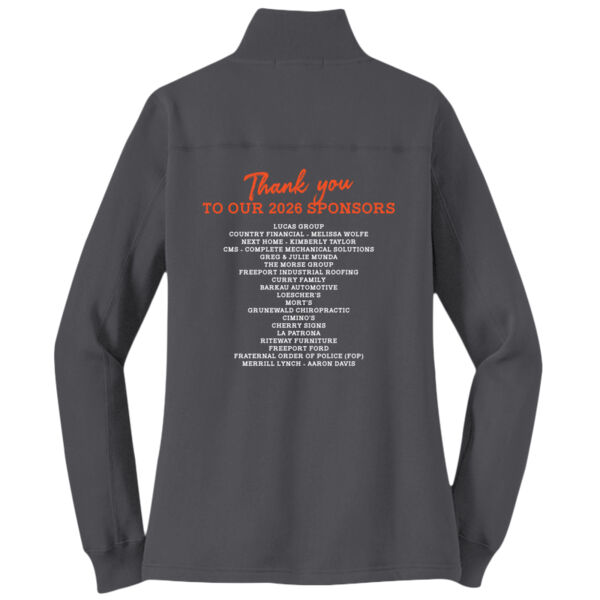 Freeport Dance 2026 Logo 2 with Sponsors - Women's 1/4 Zip Sweatshirt Thumbnail