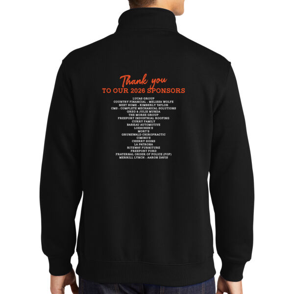 Freeport Dance 2026 Logo 2 with Sponsors - 1/4 Zip Sweatshirt Thumbnail